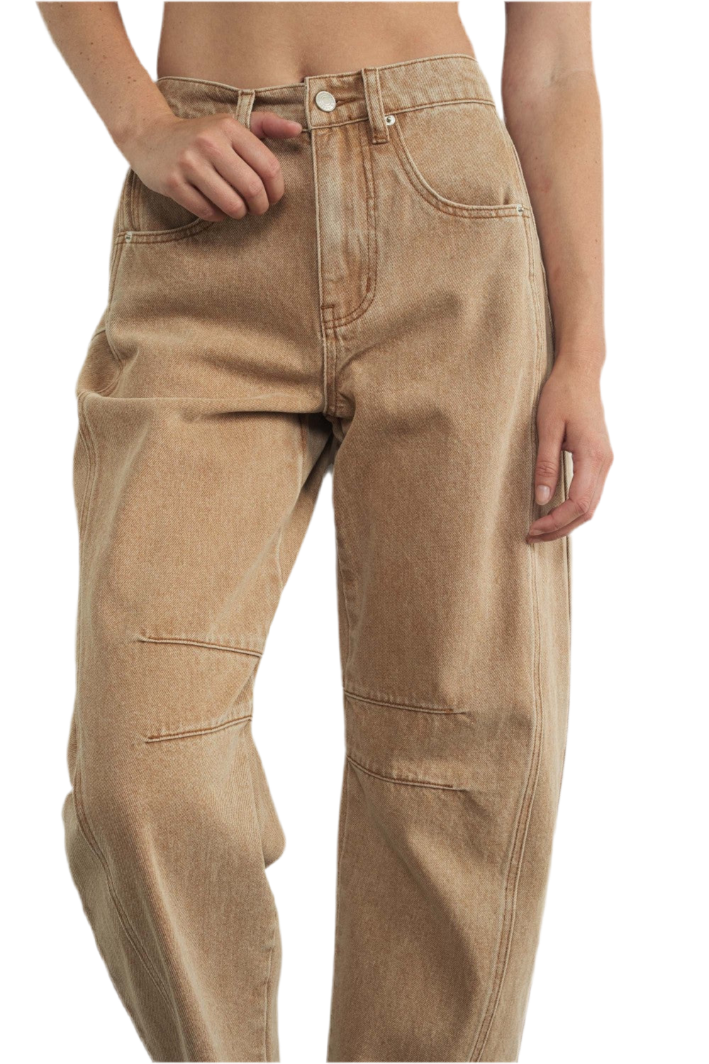 Jeans Barrel Mocca