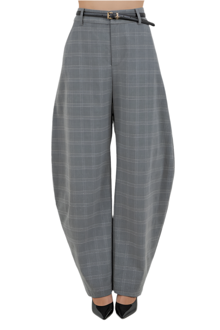 Pantalón Barrel Cuadros