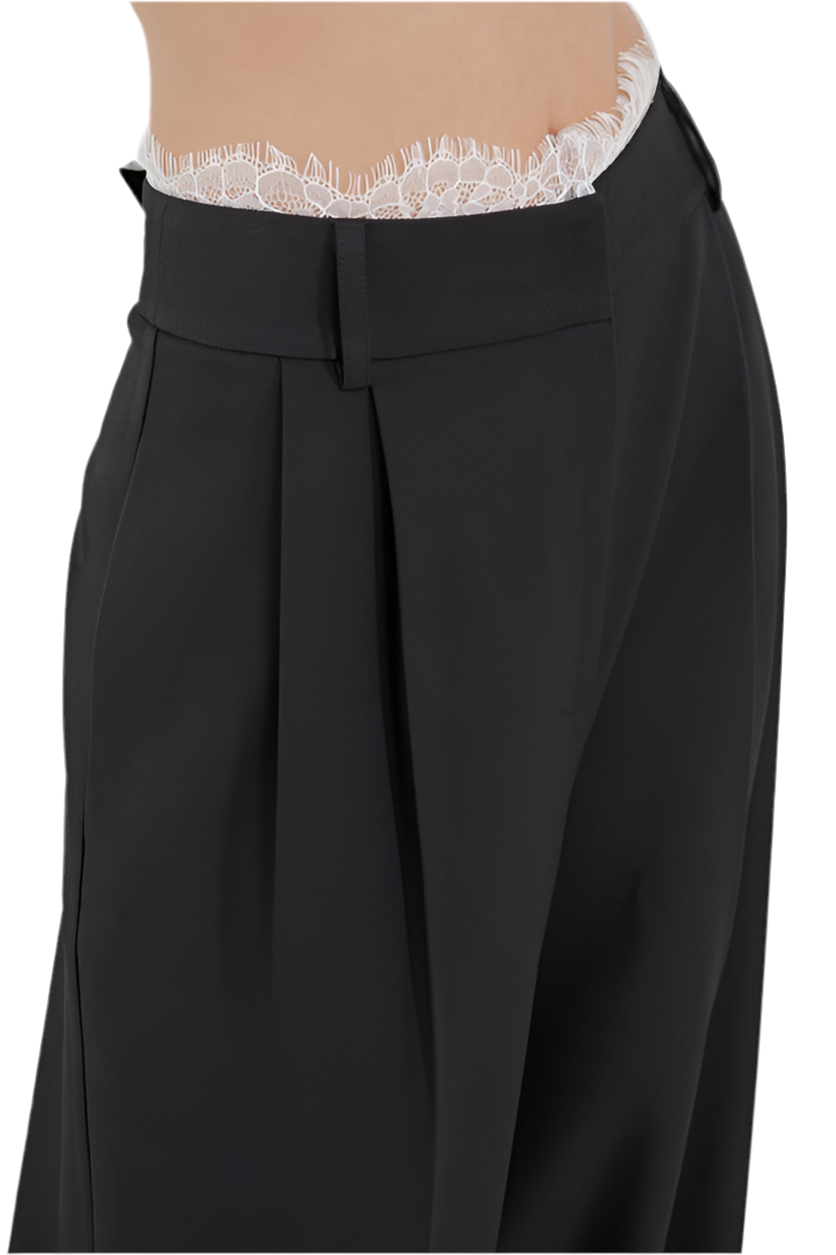Pantalón negro con encaje