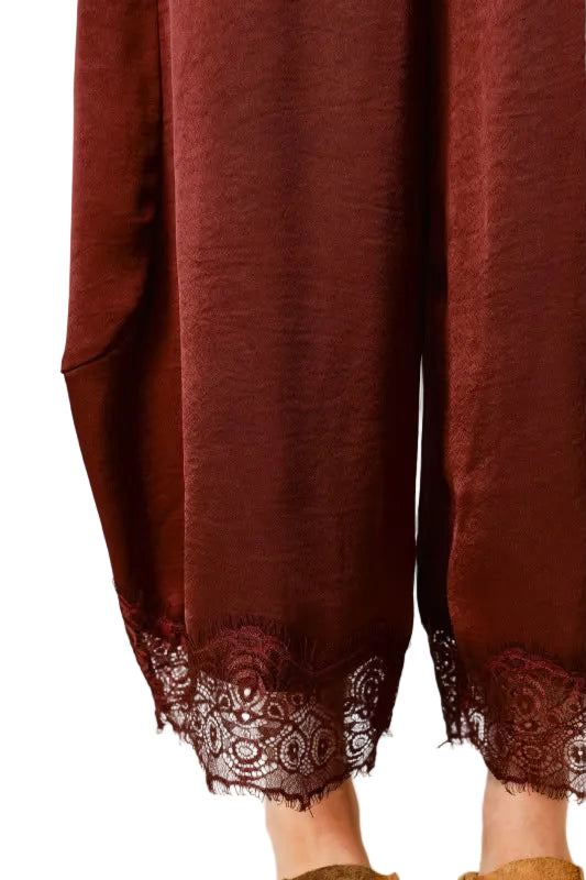 Pantalón Barrel Satinado