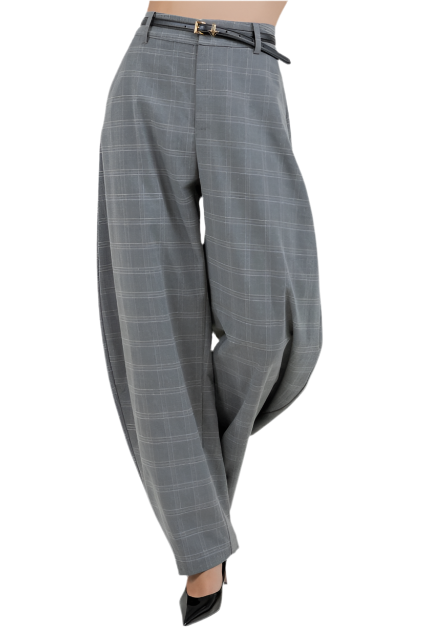 Pantalón Barrel Cuadros