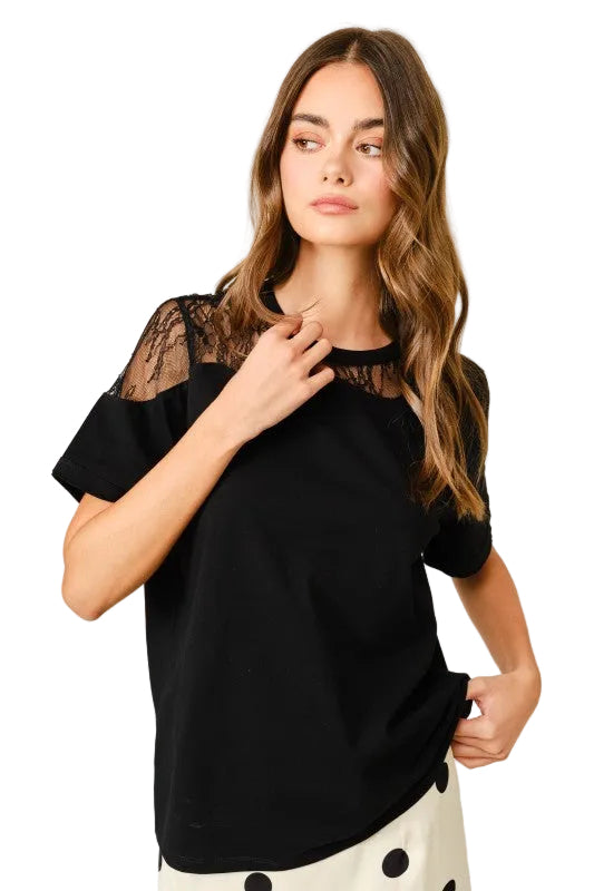 Playera con Encaje