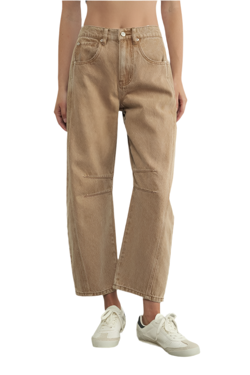 Jeans Barrel Mocca