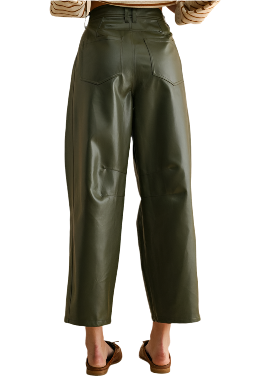 Pantalón Barrel Verde