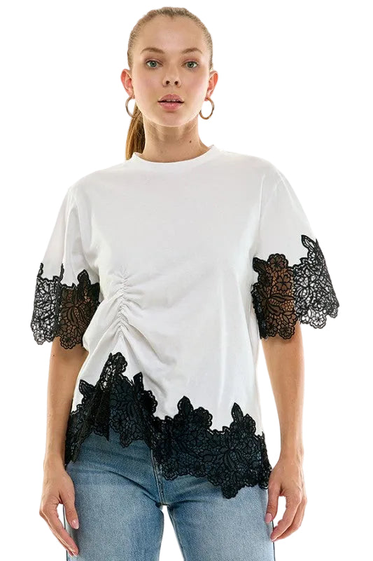 Playera con Encaje