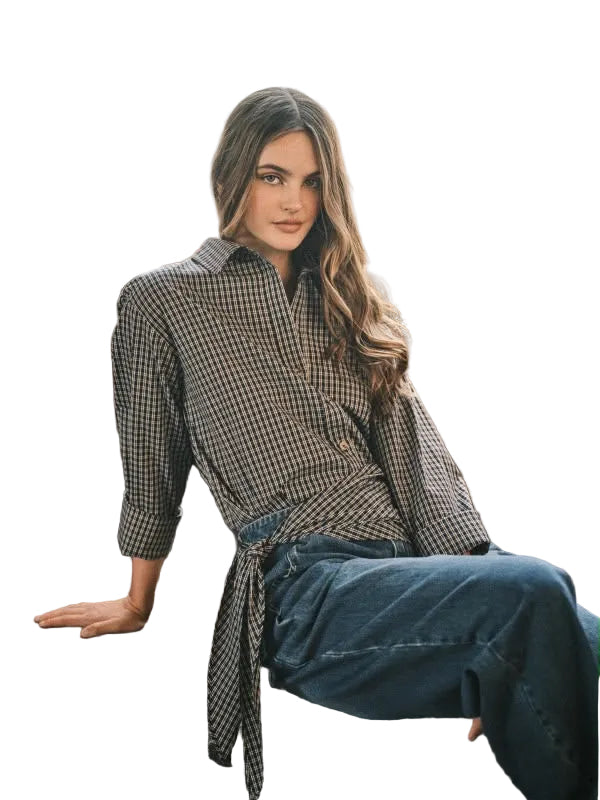 Camisa Cuadros con Bandana