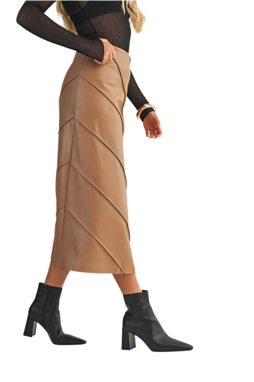 Falda Midi Mocca