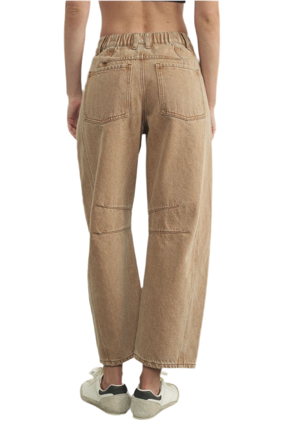 Jeans Barrel Mocca