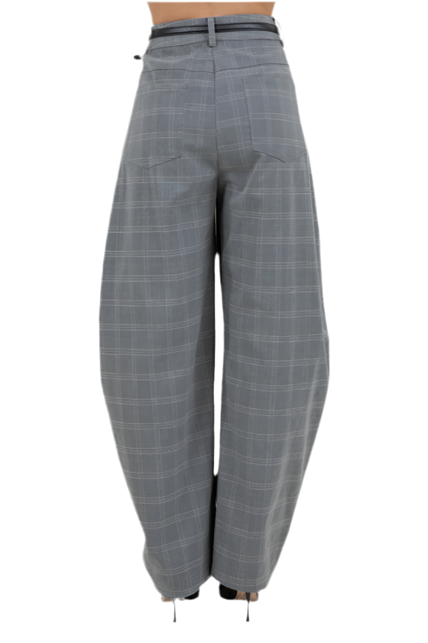 Pantalón Barrel Cuadros