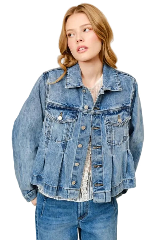 Chamarra Mezclilla Peplum