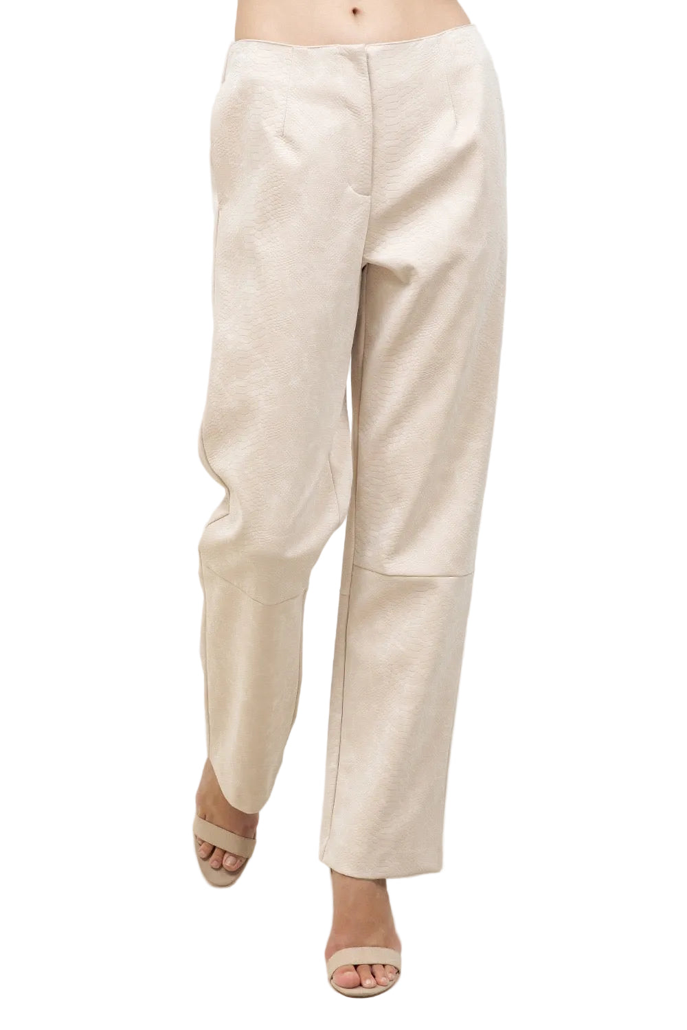 Pantalón Animal Print Crema