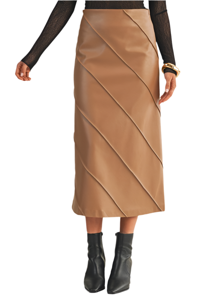 Falda Midi Mocca