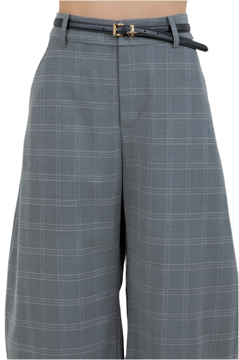 Pantalón Barrel Cuadros