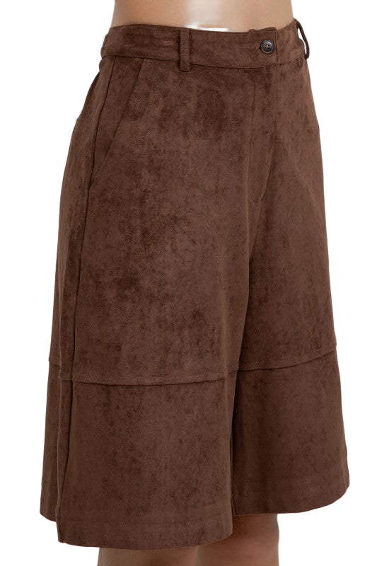 Bermudas Suede Café