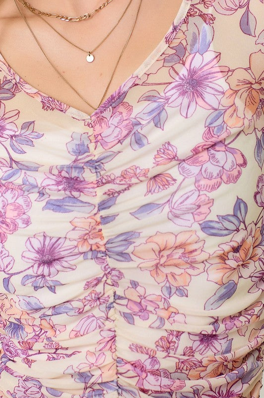Top de Tul con Flores