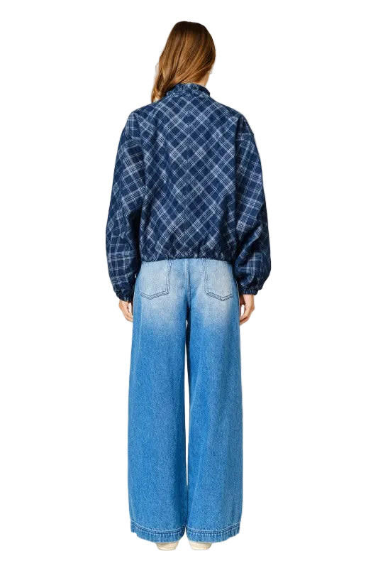 Chamarra Bomber Denim