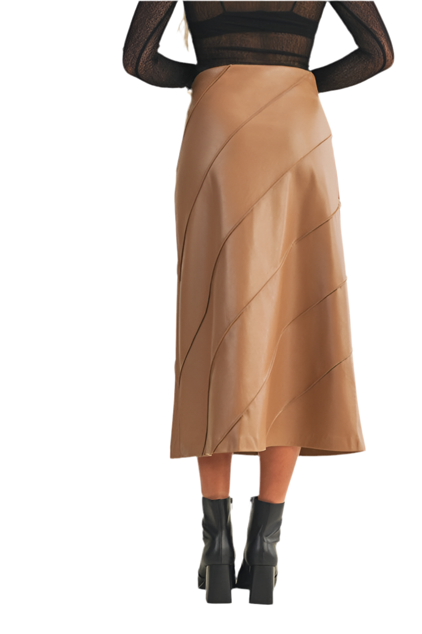 Falda Midi Mocca