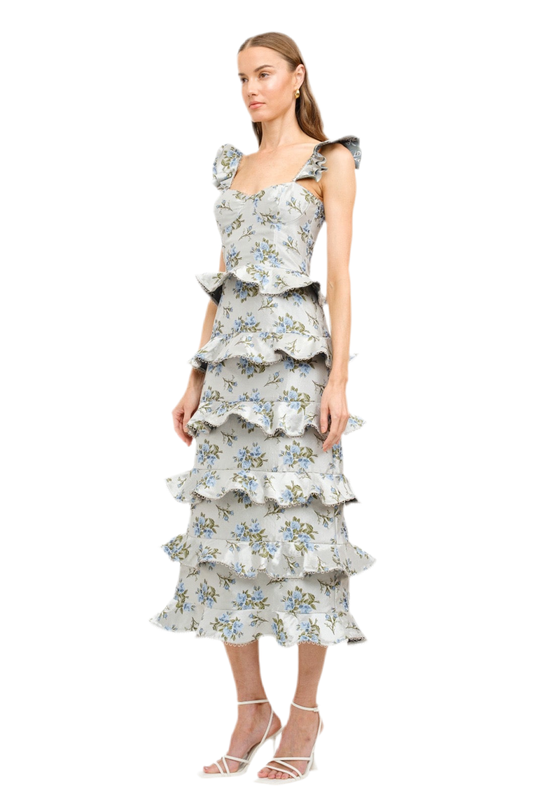 Vestido Midi Flores