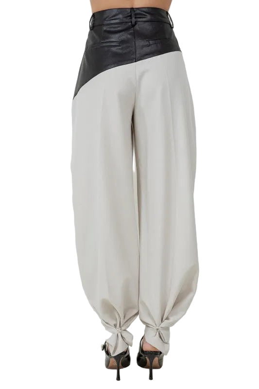 Pantalón Blanco con Negro