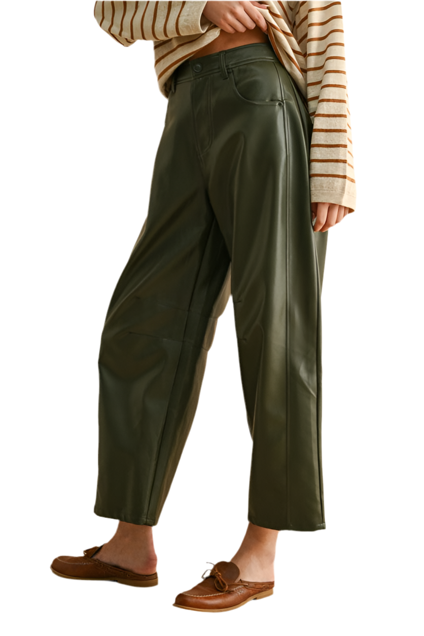 Pantalón Barrel Verde