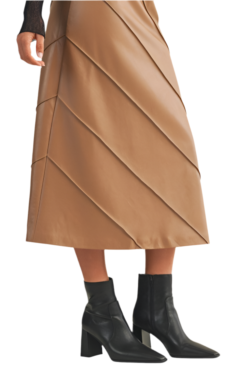 Falda Midi Mocca