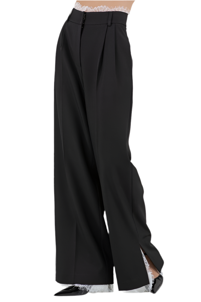 Pantalón negro con encaje