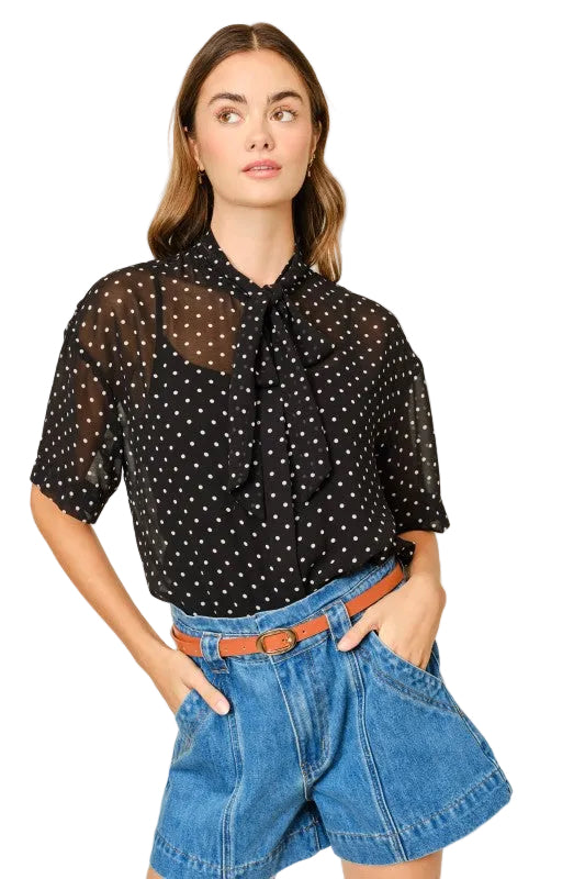 Blusa Lazo Polka Dot