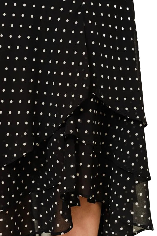 Falda Polka Dot Asimetrica