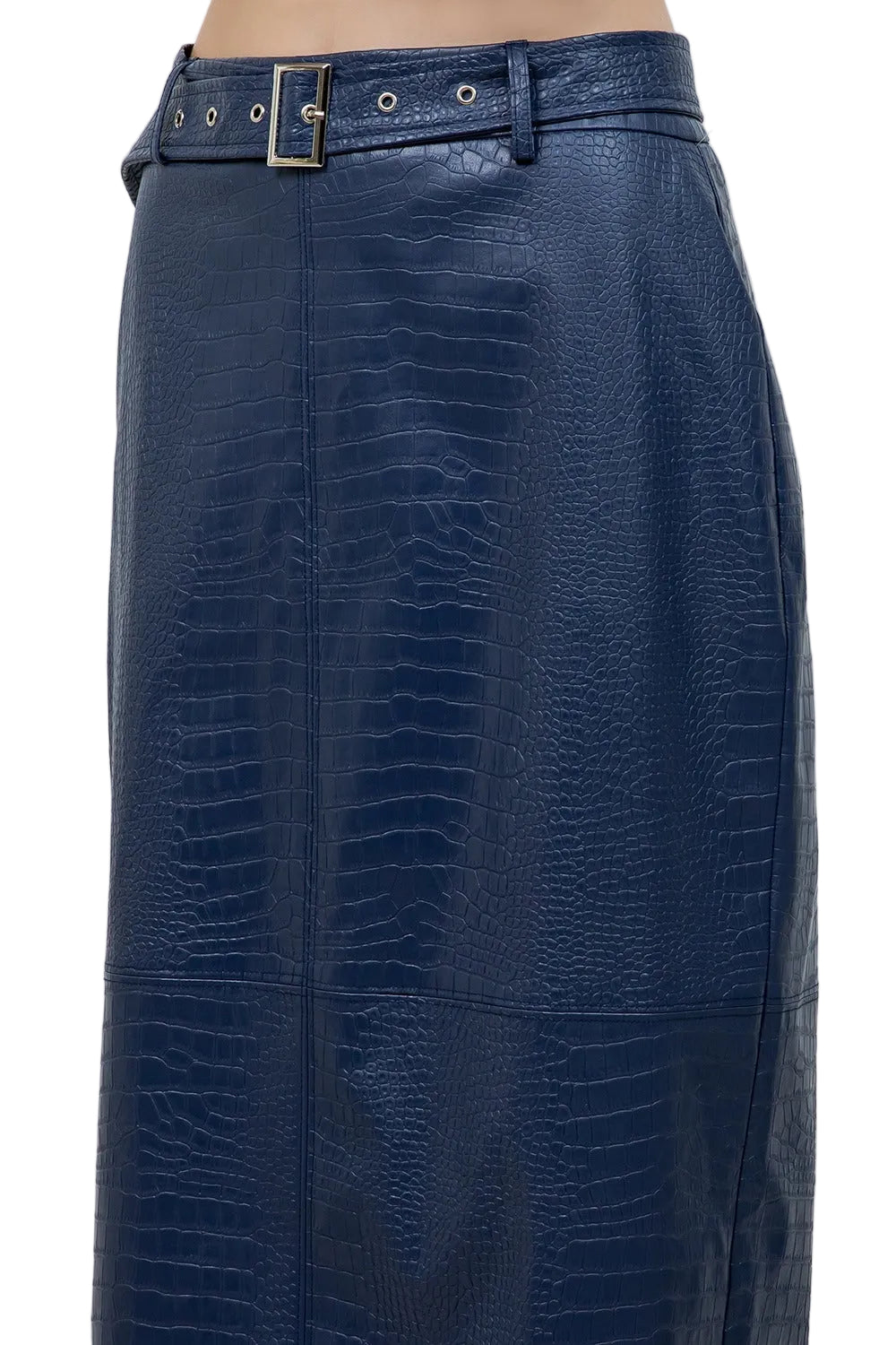Falda Croco Azul