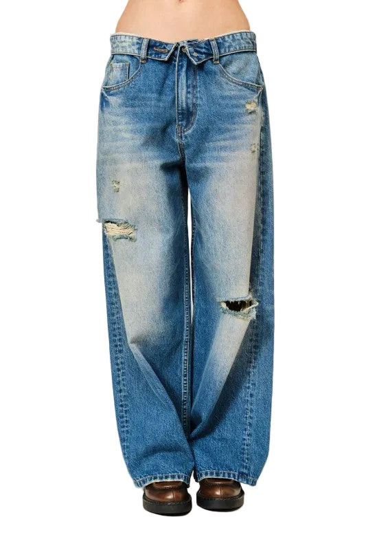 Jeans Pretina Volteada