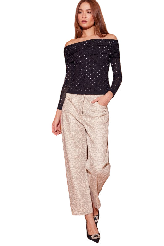 Jeans Animal Print Serpiente