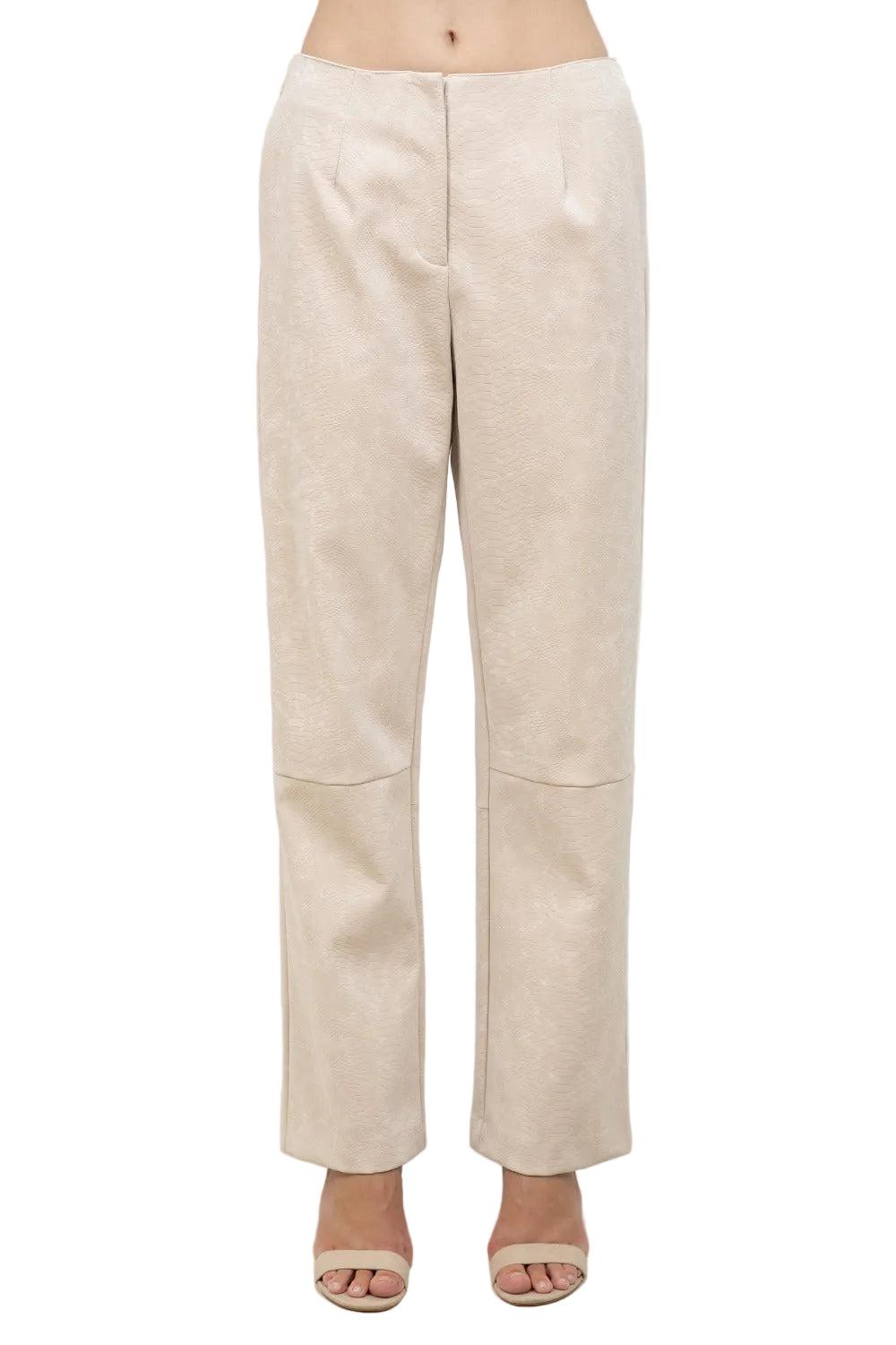 Pantalón Animal Print Crema