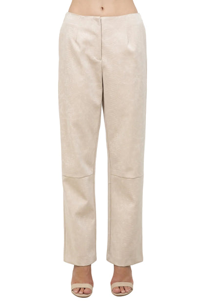 Pantalón Animal Print Crema