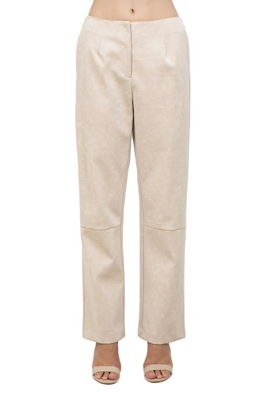 Pantalón Animal Print Crema