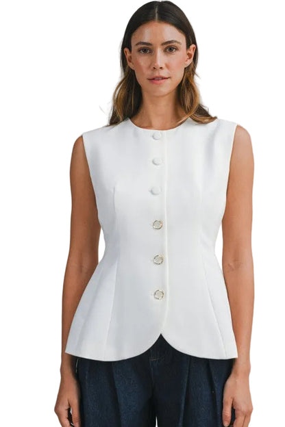 Top / Chaleco Blanco