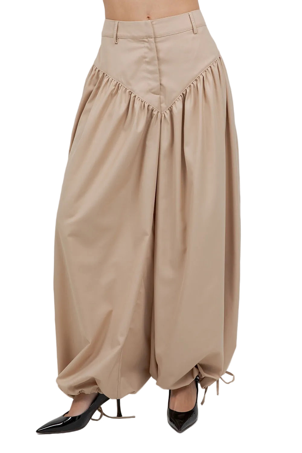 Pantalón Balloon Beige
