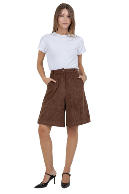 Bermudas Suede Café