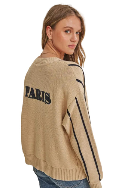 Cárdigan Rayas Beige