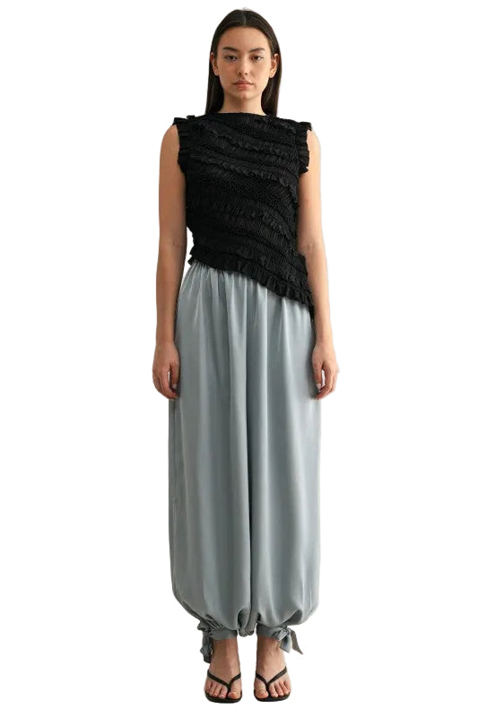 Pantalón Satinado Azul