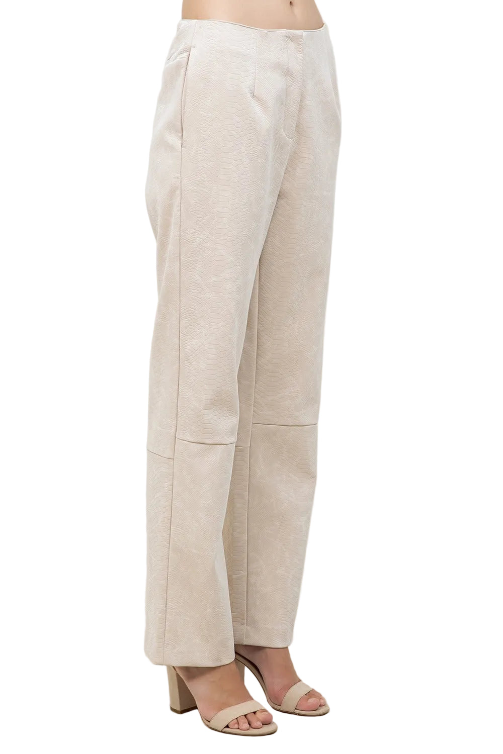 Pantalón Animal Print Crema