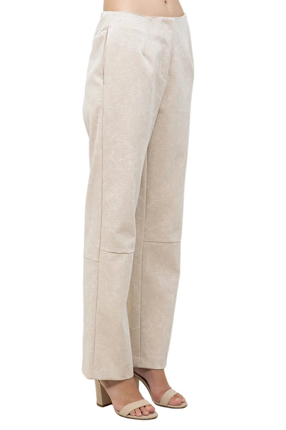 Pantalón Animal Print Crema