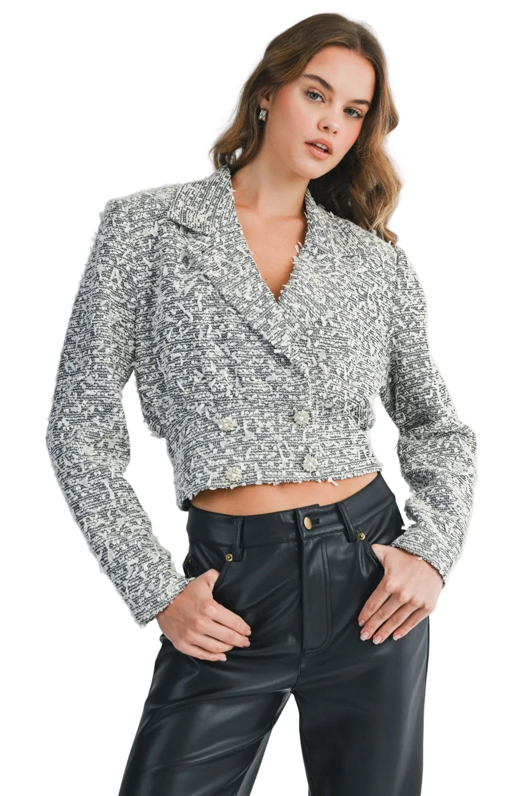 Saco Cropped Tweed