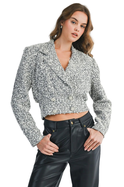 Saco Cropped Tweed