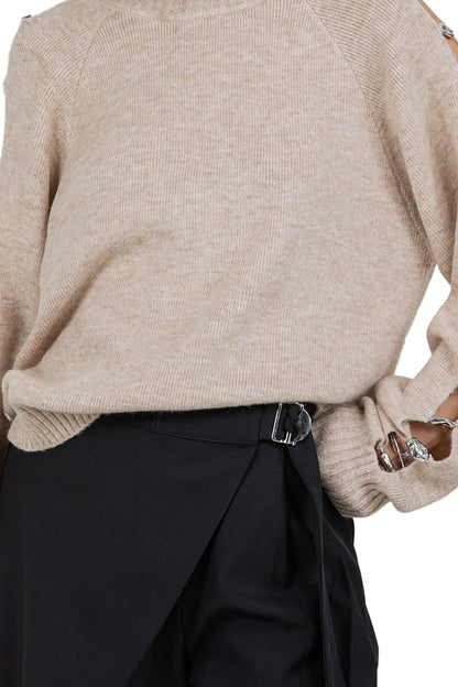 Suéter Beige Cutout