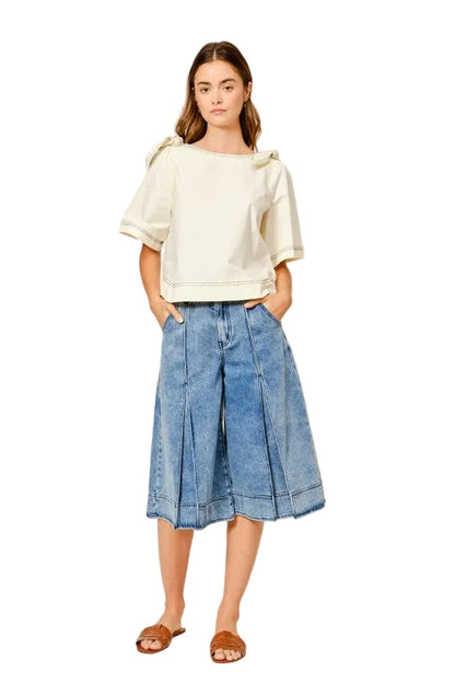 Bermudas con Pliegues