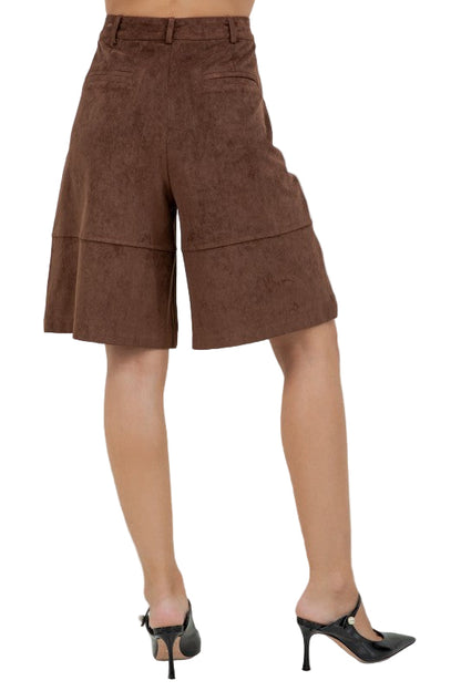 Bermudas Suede Café