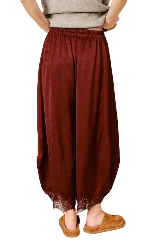 Pantalón Barrel Satinado