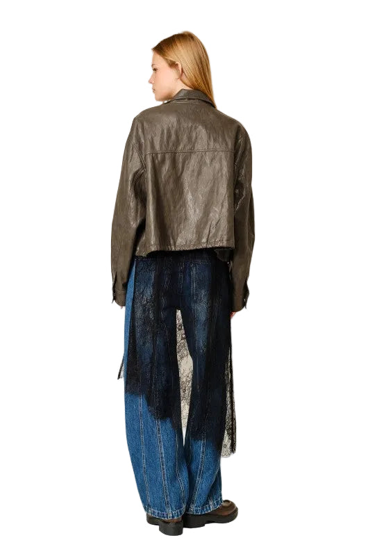 Chamarra Bomber Gris