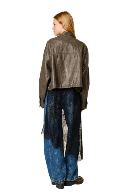 Chamarra Bomber Gris
