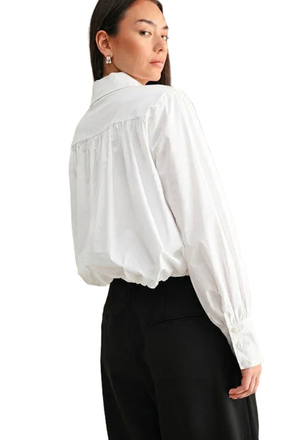 Blusa Blanca Globo